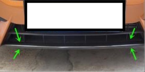 HONDA CIVIC FC5 2016-2020 IÇIN UYUMLU ÖN TAMPON ALT ÇITASI KARBON TEKLI